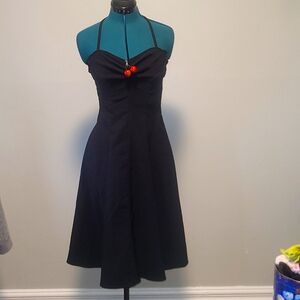 Stop Staring halter style black dress size medium